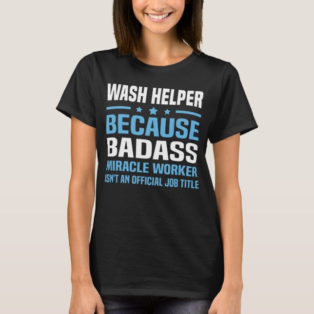 T-shirt Aide de lavage (Devant)