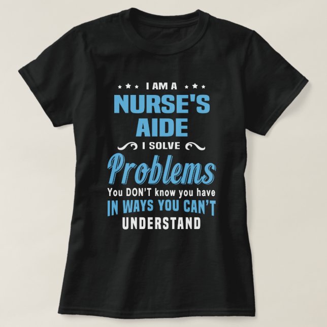 T-shirt Aide de l'infirmière (Design devant)