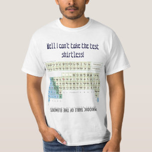 T-shirt Aide-mémoire de chimie de Tableau périodique