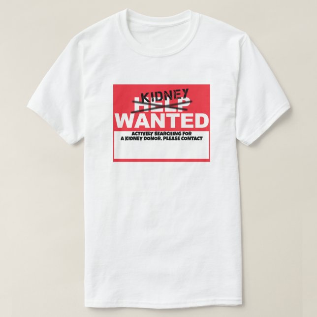 T-shirt Aide Recherchée (Design devant)