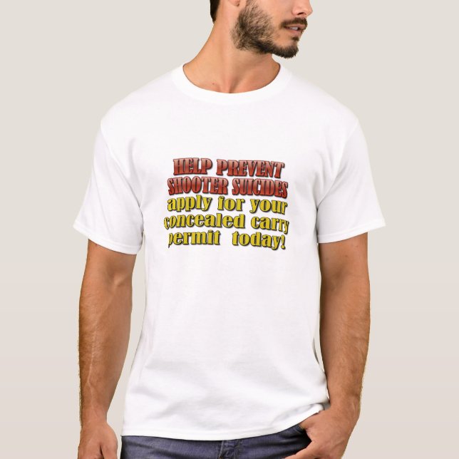 T-SHIRT AIDER À PRÉVENIR LES SUICIDES DE SHOOTER (Devant)