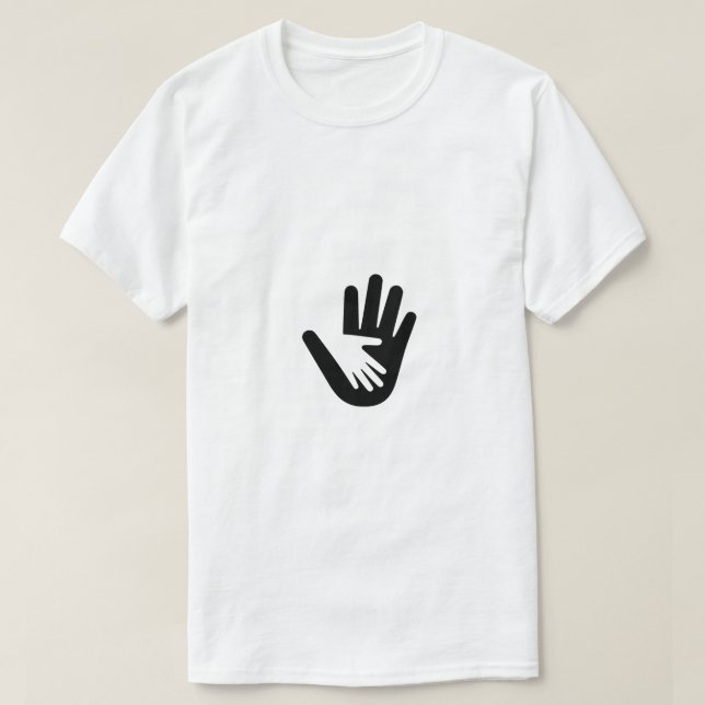 T-shirt Aider les mains (Design devant)