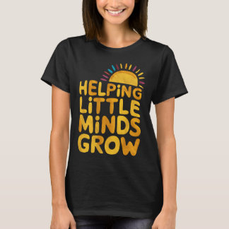 T-shirt Aider les petits esprits à grandir Enseignant Wild