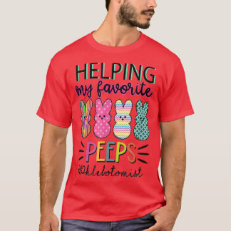 T-shirt Aider ma Favorite Phlebotomiste Bunny Famille Est