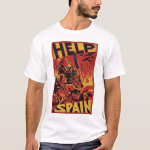 T-shirt Aidez 1937) affiches de _Propaganda de l'Espagne (