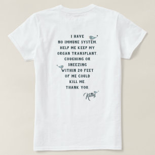 T-shirt Aidez-Moi À Garder Mon Orgue Blanc