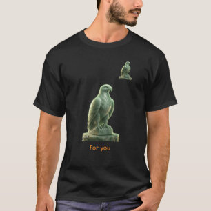 T-shirt Aigle à Aura Verte Mystique