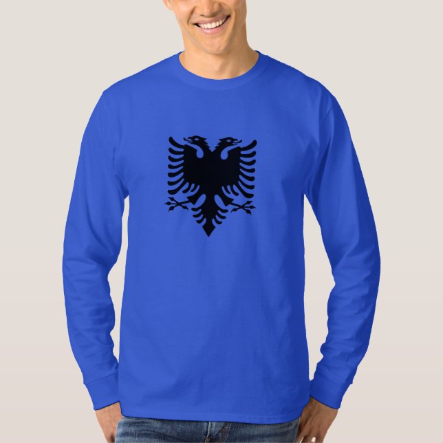 T-shirt Aigle à deux têtes en Albanie (Devant)