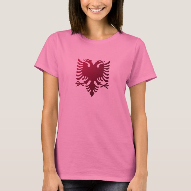 T-shirt Aigle à deux têtes en Albanie (Devant)