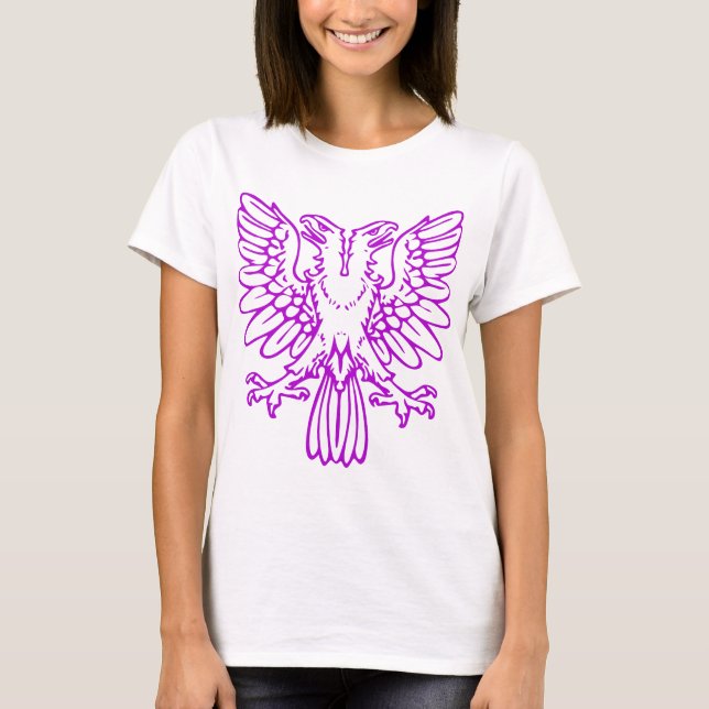T-shirt Aigle à deux têtes - violet (Devant)