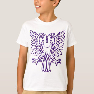T-shirt Aigle à deux têtes - violet profond