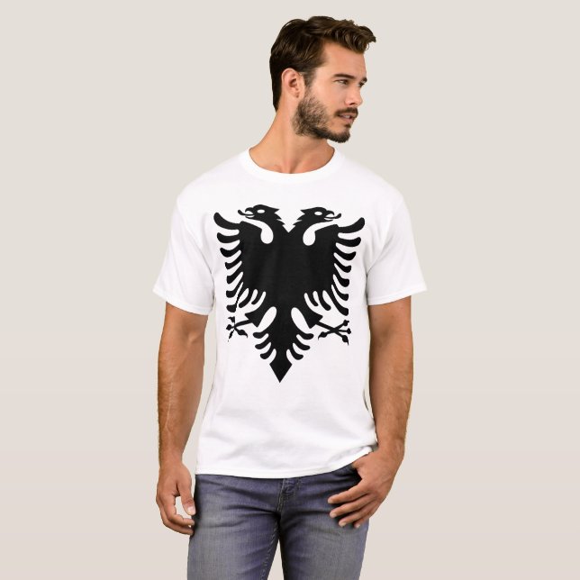 T-shirt aigle albanais (Devant entier)