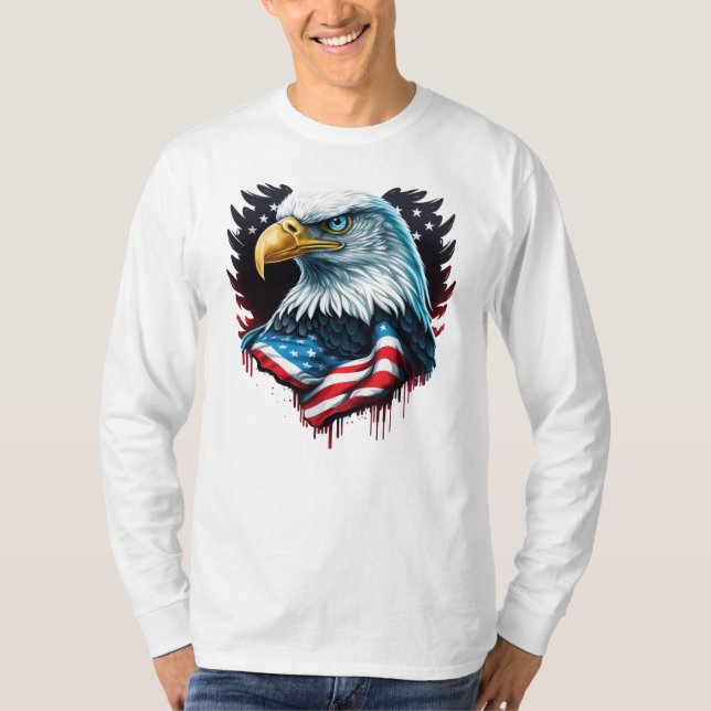 T-shirt Aigle américain  (Devant)