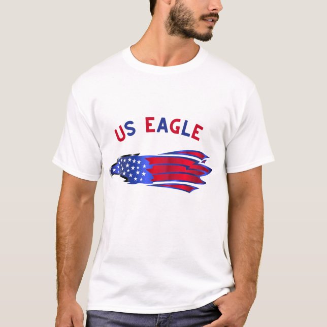T-shirt aigle américain (Devant)