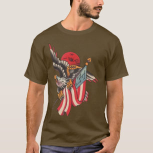 T-shirt aigle américain