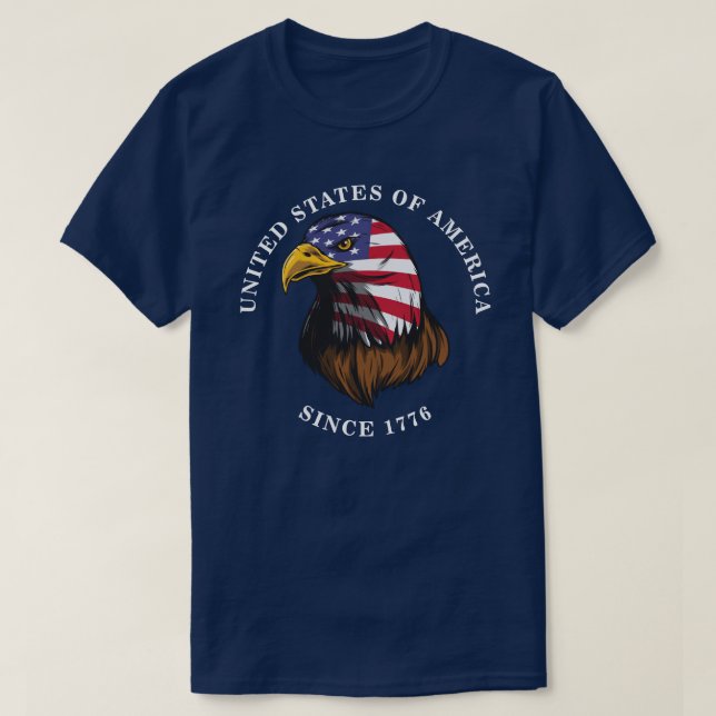 T-shirt aigle américain (Design devant)