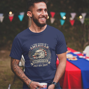 T-shirt Aigle américain 250 ans anniversaire de l'indépend