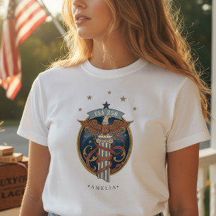 T-shirt Aigle américain USA 250 Motif Art nouveau ID1304