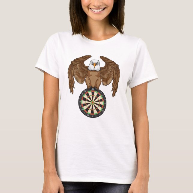 T-shirt Aigle aux fléchettes avec Dartboard (Devant)