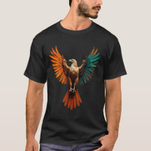 T-shirt Aigle avec ailes ouvertes - Tee graphique 