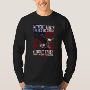 T-shirt Aigle avec drapeau américain