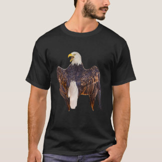 T-shirt Aigle bald hurlant de derrière Natural