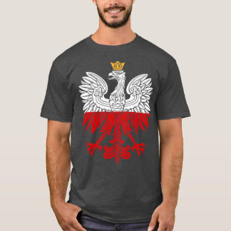 T-shirt Aigle blanc polonais Pologne Polska Design