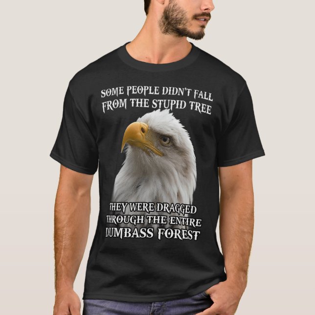 T-shirt Aigle Certains ne sont pas tombés de l'arbre Stupi (Devant)