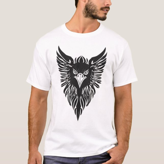 T-shirt Aigle de cristal : Symbole de liberté et d'ambitio (Devant)