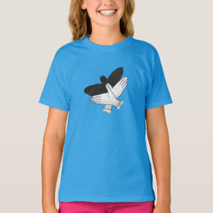T-shirt Aigle de silhouette