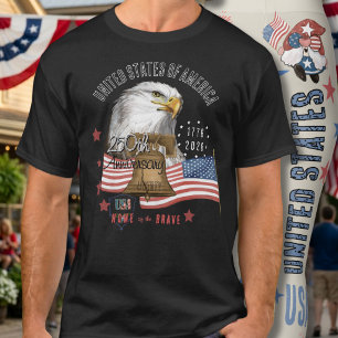 T-shirt Aigle du 250e anniversaire des États-Unis d'Amériq