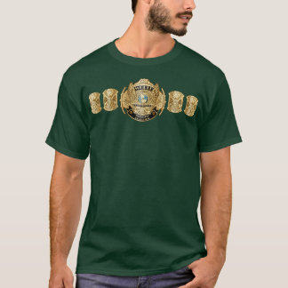 T-shirt aigle du monde entier ceinture de poids lourd K