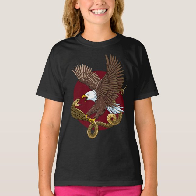 T-shirt Aigle et serpent (Devant)