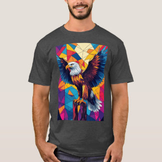 T-shirt Aigle géométrique Eagly drôle