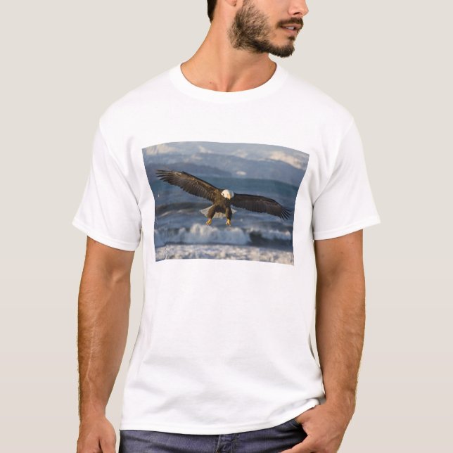 T-shirt Aigle, Haliaeetus leucocephalus, Homer, 3 (Devant)