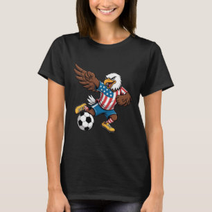 T-shirt Aigle Ld drôle de dabbing Usa Football - Usa Flag