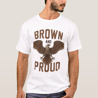 T-shirt Aigle mexicain : Brown et fier
