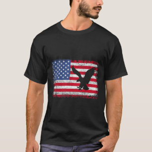 T-shirt Aigle patriotique 4 juillet Drapeau américain USA