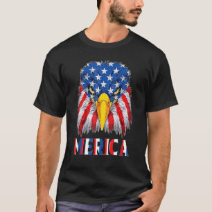 T-shirt Aigle Patriotique Merica 4 juillet USA American F