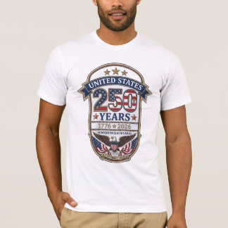 T-shirt Aigle patriotique pour le 250e anniversaire des Ét