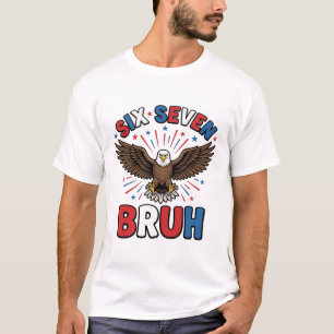 T-shirt Aigle Patriotique Six Sept Bruh Conception Vectori