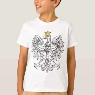 T-shirt Aigle Polonais Avec Couronne Or