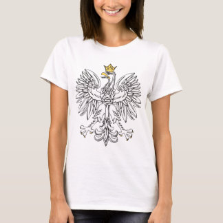T-shirt Aigle Polonais Avec Couronne Or
