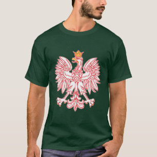 T-shirt Aigle Polonais En Rouge