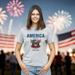 T-shirt Aigle rouge blanc bleu du 250e anniversaire | Amér