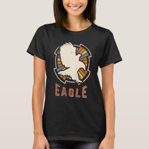 T-shirt Aigle Vintage classique Rétro Amour animal