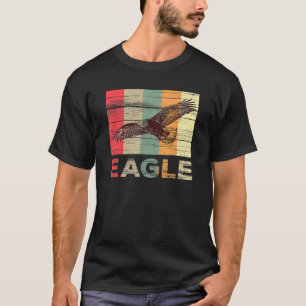 T-shirt Aigle volant vintage Animal en détresse Imprimer R