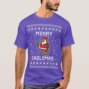 T-shirt Aigles laides Chandail de Noël Aigles Lover Holida