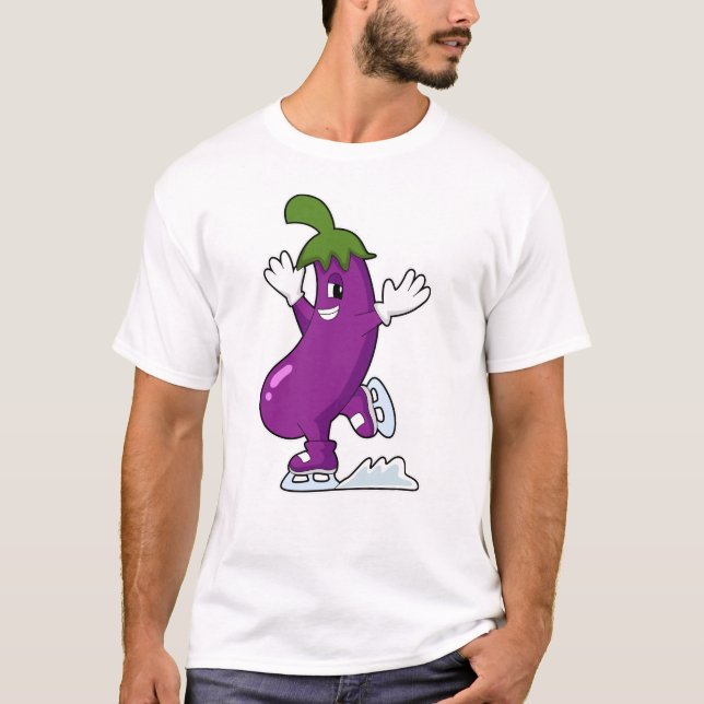 T-shirt Aiguille au patinage sur glace avec patins sur gla (Devant)