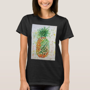 T-shirt Aiguille Fruit Nourriture Tropical Art Orange Lime